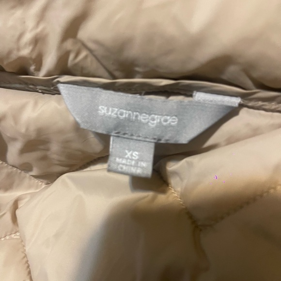 Suzanne Grae Quilted Puffer Jacket – XS – Taupe Beige - Picture 7 of 7